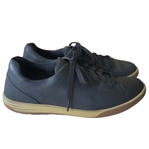 ECCO Soft 7 Black Leather Sneakers Women’s 8 (EU 39) Comfort Casual - Picture 2 of 9